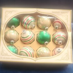 Shiny Brite Stockings And Stripes